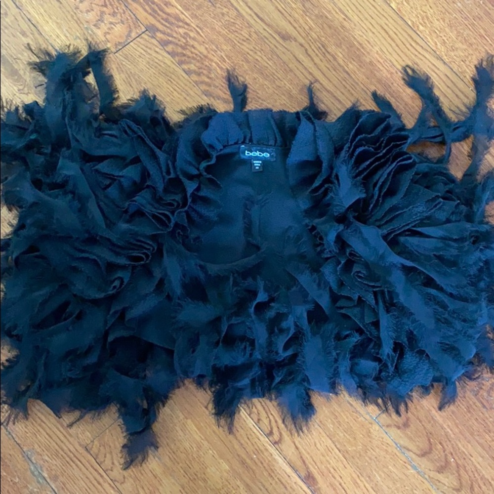 Bebe Fringe vest  XS